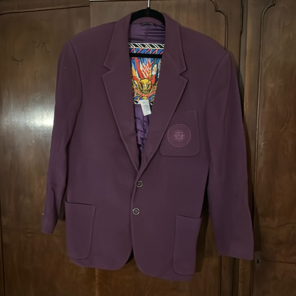 Versace Couture Oversized Purple Blazer